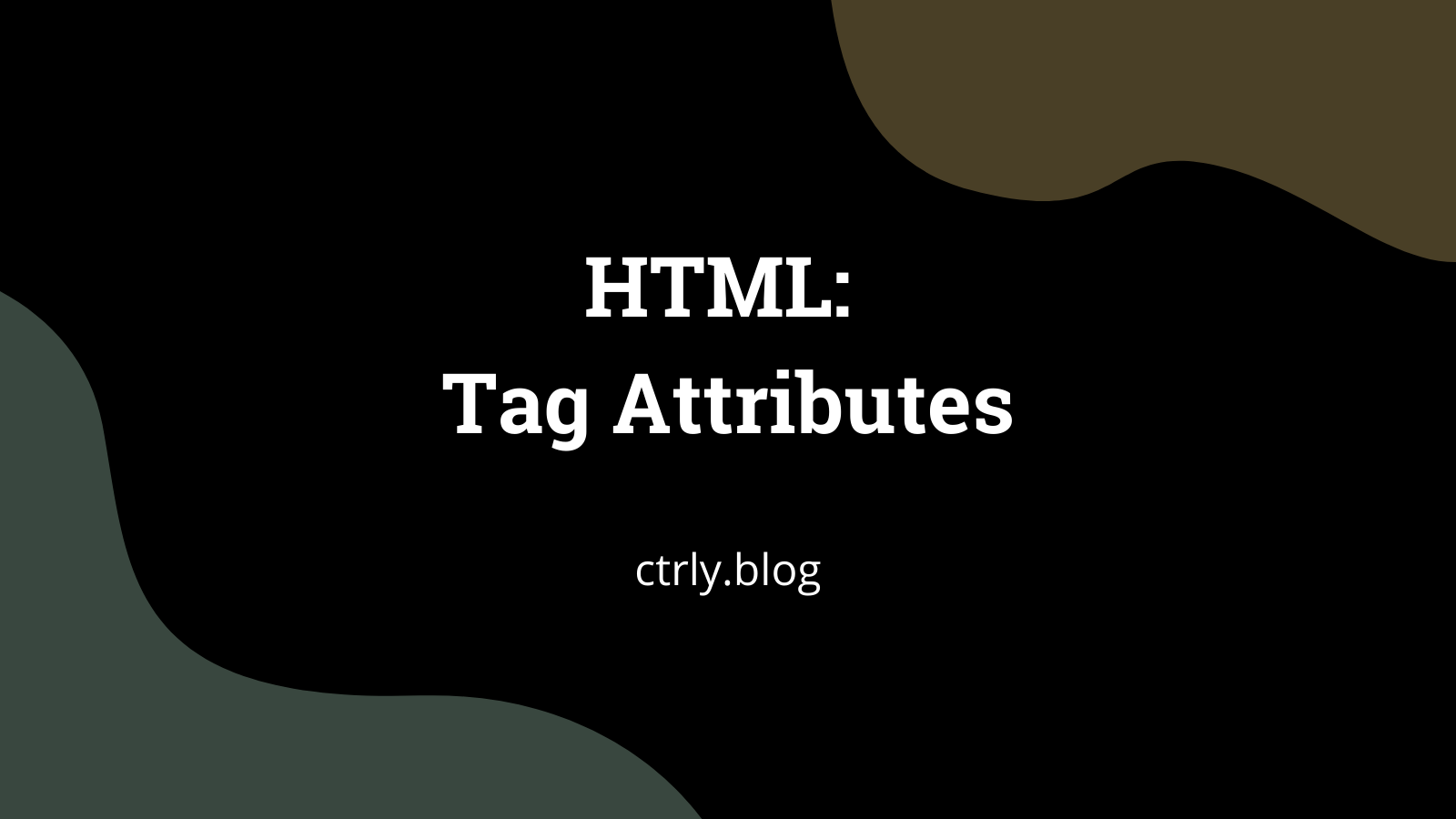 a tag attributes in html