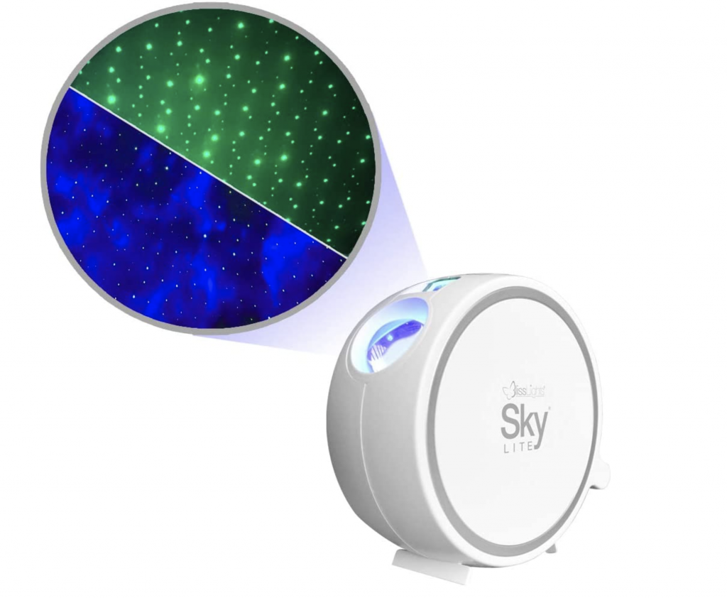 LED Laser sky and galaxies projector sold on Amazon