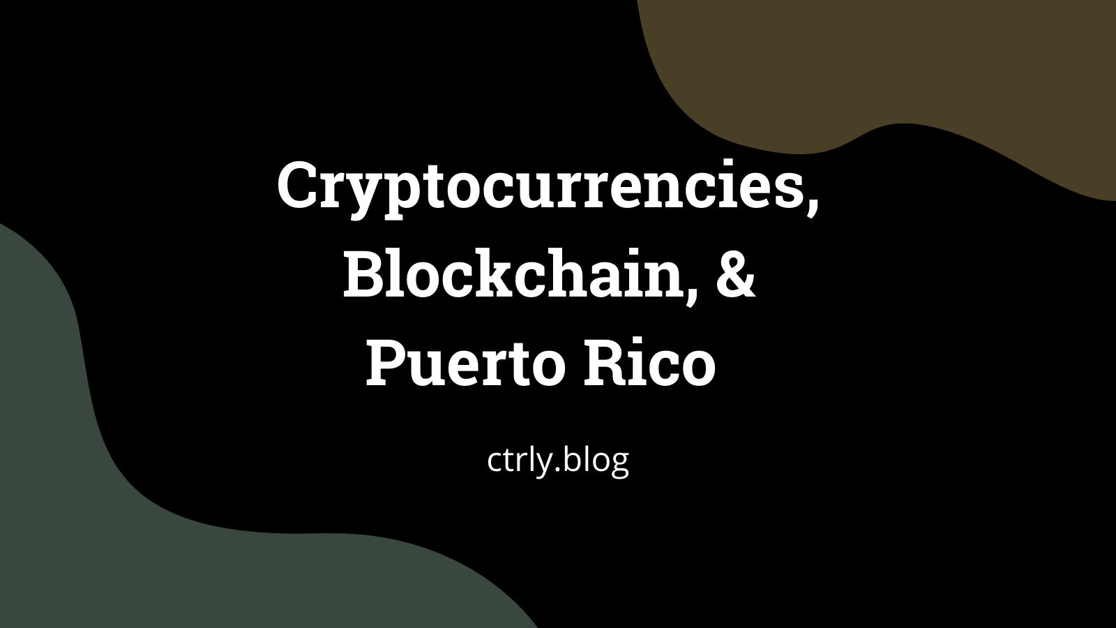 blockchain and cryptocurrencies to rebuild puerto rico